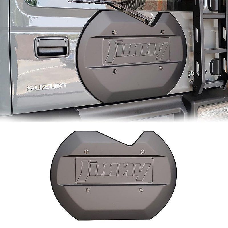 JB64JB74 リアゲートカバー 背面レスカバー スムージングパネル 外装パーツ マッド 新型スズキジムニー スペアタイヤレスカバー 割れにくいABS樹脂製 防水ゴム付き リヤドアスペアタイヤカバ