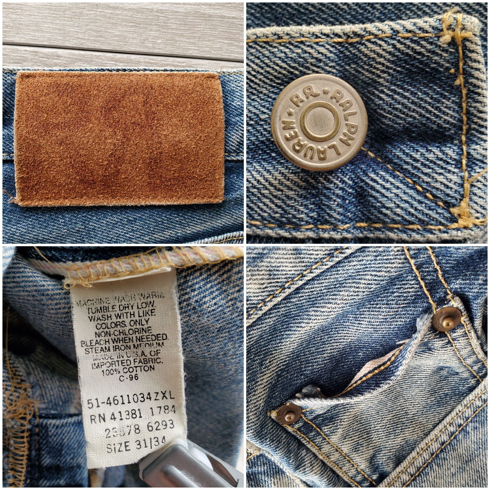 RRLダブルアールエル□USED 90s vintage 初期 第1期 USA製