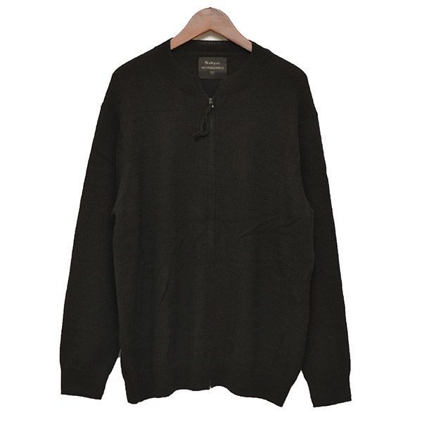 Nahyat / ナヤット | カシミヤニットブルゾン　カーディガン | ブラック | メンズ Nahyat 21AW n-060 カシミヤニットブルゾン カーディガン - メルカリ