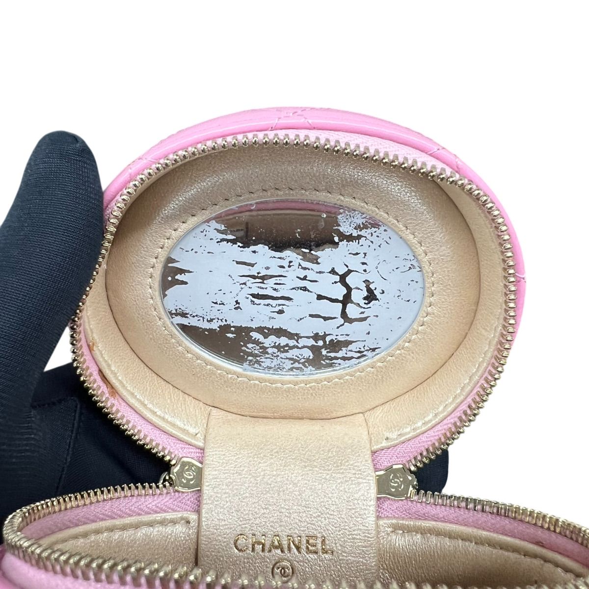 CHANEL ココマーク バニティバッグ ピンク CHANEL シャネル マトラッセ 美品 ミニ バニティバッグ