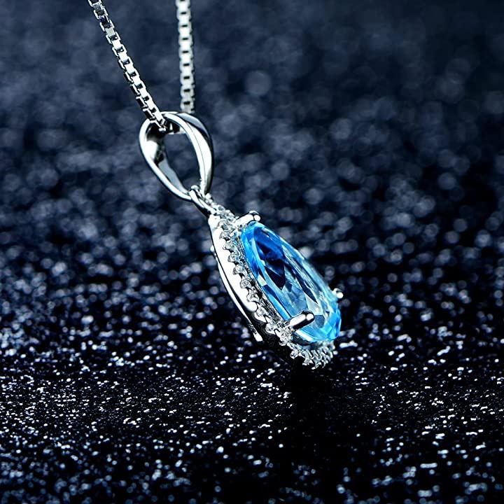 JIANGXIN 女性 ネックレス ペンダント 水滴がたれるスタイル