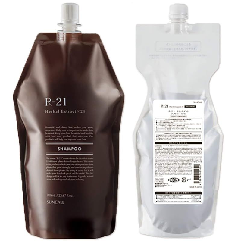 R-21 シャンプー サンコール + 700mL 700ml トリートメント EX &frasl; 700g | 価格比較 詰め替え用 詰替え用 (シャンプー) トリートメントの効果・髪