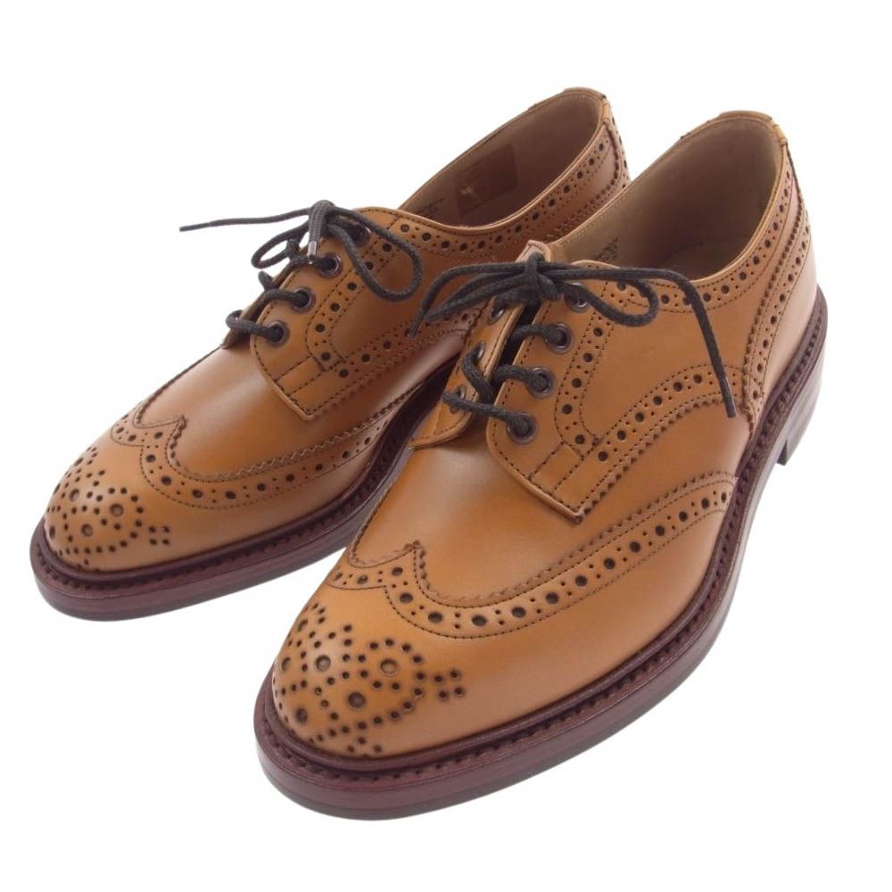 Tricker's トリッカーズ その他靴 M5633 BOURTON ACORN ANTIQUE バートン ウィングチップ シューズ ブラウン系 8【中古】