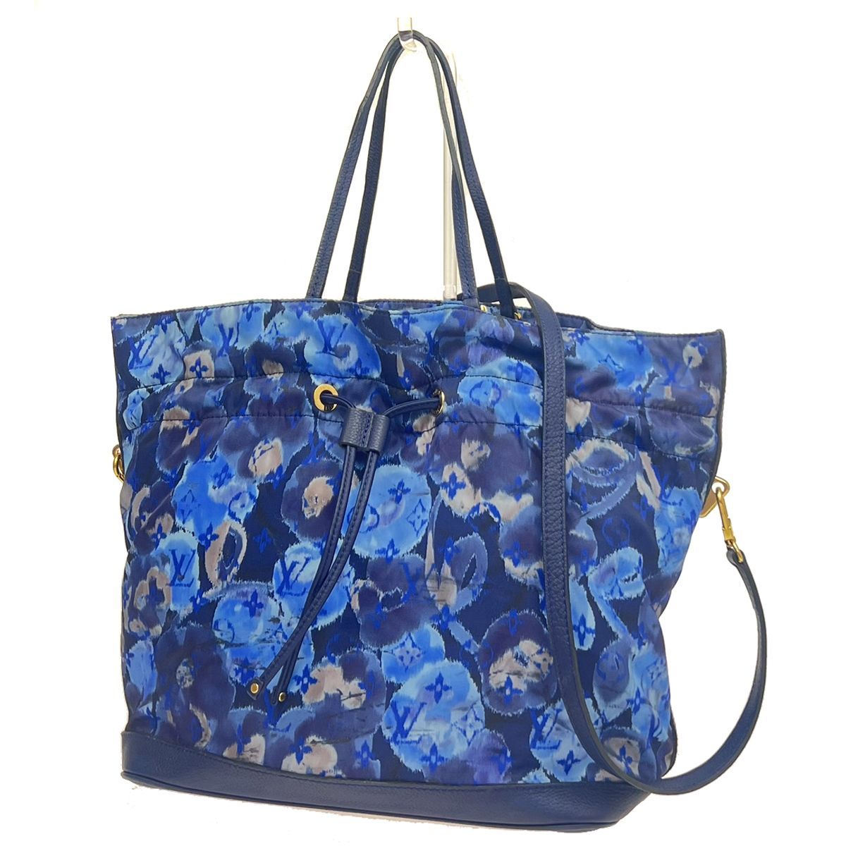ルイヴィトン LOUIS VUITTON ノエフルMM M94313 イカットフラワー 巾着