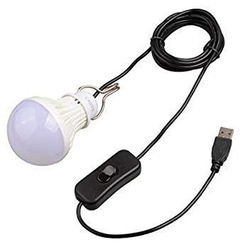 Onite USB端子に接続 金属フック付き ポータブル 電球形 USB LED電球 LED照明 USB LEDライト スイッチ付き キャンプライト アウトドア ランタン qqffhab PC周辺機器 【】Onite USB端子に接続 金属フック付き ポータブル 電球