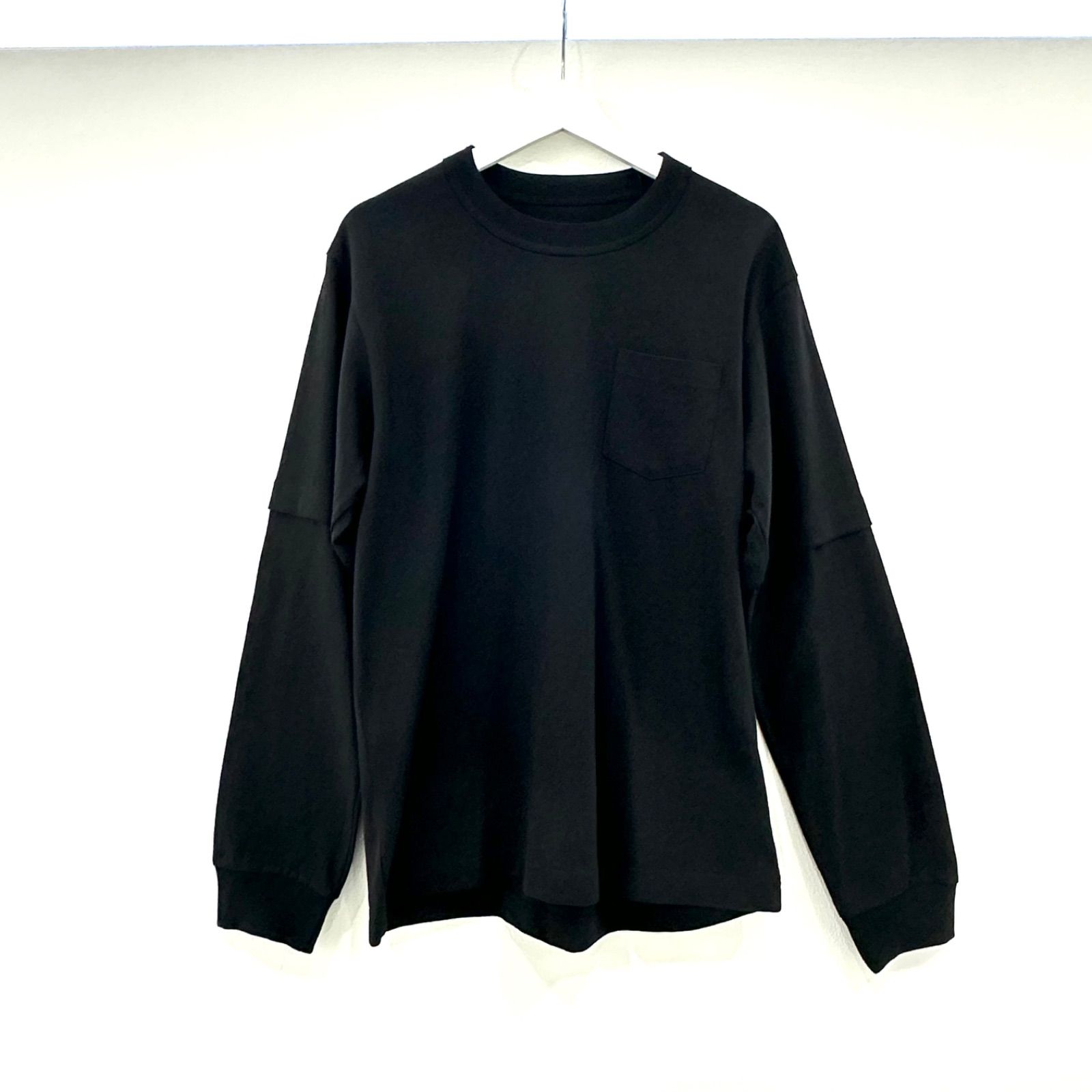 サカイ　ジェームスディーン　長袖Tシャツ サイズ3 sacai James Dean L/S T-shirt BLACK サカイ ジェームズ