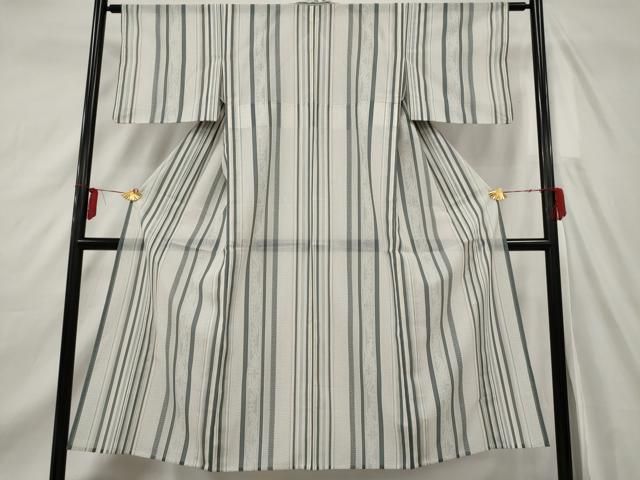 平和屋着物▽小紋 単衣 舞花文 洗える着物 AABC0272fy