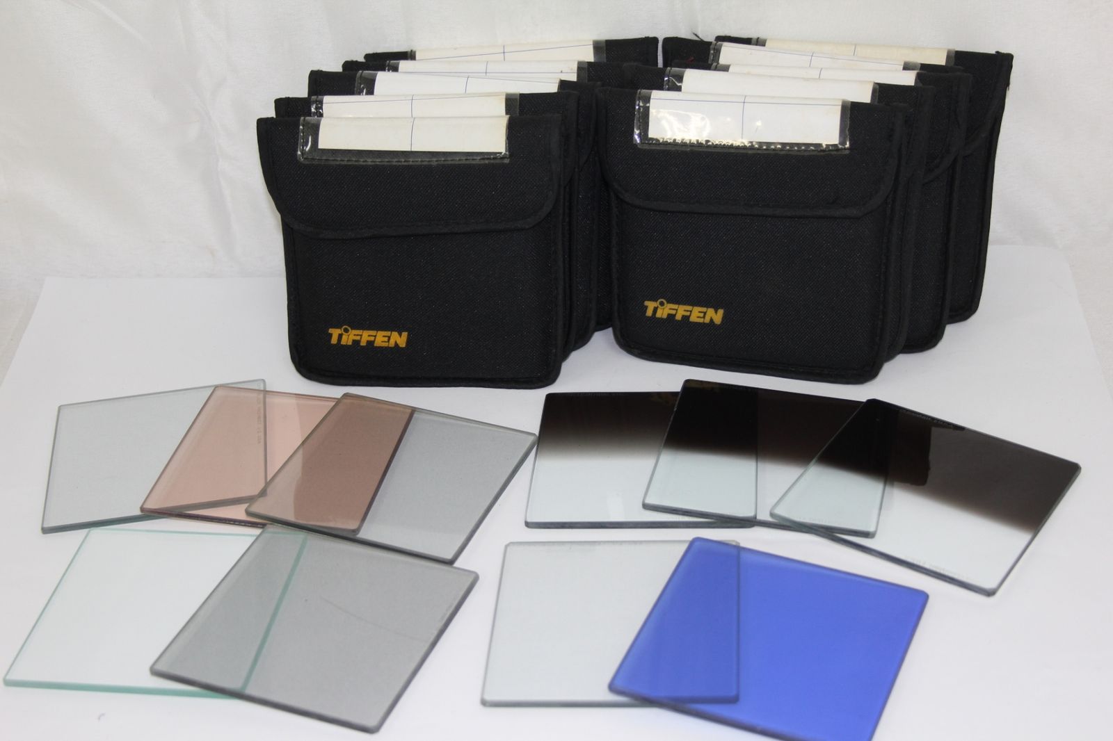返品保証 Tiffen フィルター10枚セット Black Pro-mist 1|2 2枚 TM3 1枚 Blue5 Clear 0.9 2枚 1.2 1枚 他無記載3枚 M2000