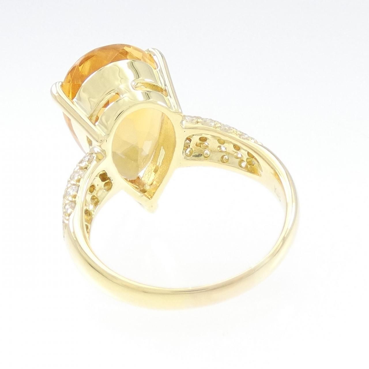 K18YG シトリン リング 8.25CT - メルカリ 