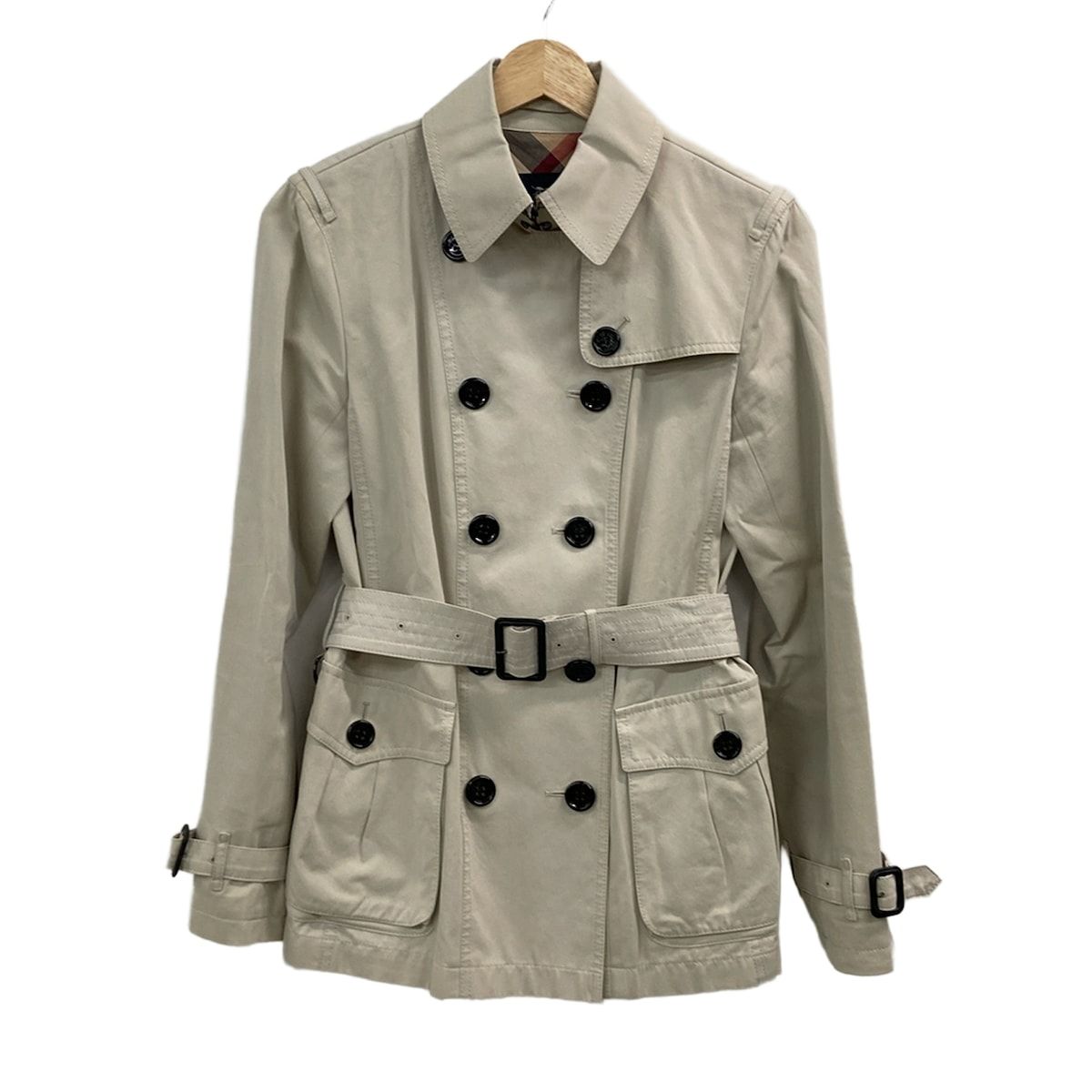 Burberry LONDON バーバリーロンドン トレンチコート サイズ40 L レディース - グレーベージュ 長袖|春|秋
