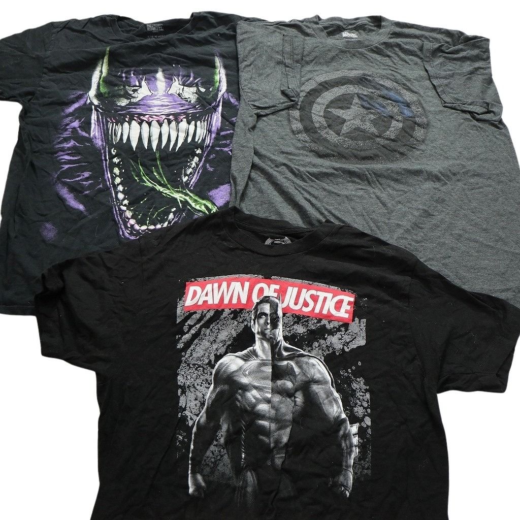 マーベル　DC まとめうり 古着卸 まとめ売り マーベル DCコミック 半袖Tシャツ 16枚セット