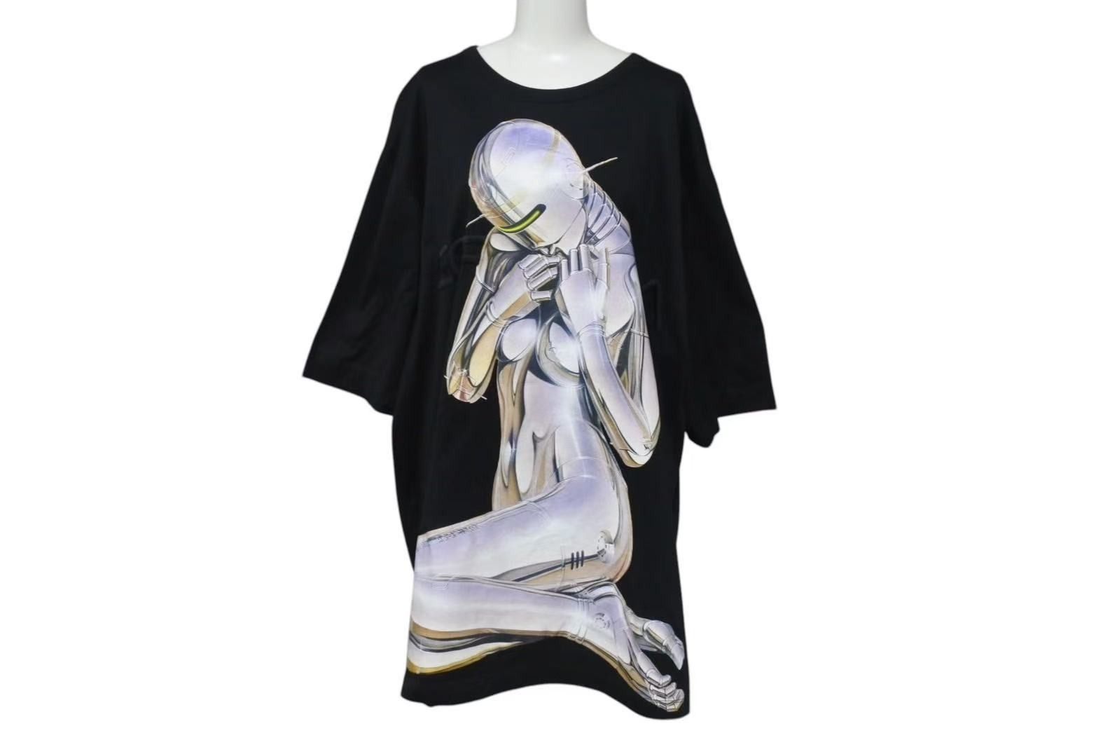 JUUN.J X SORAYAMA ジュンジー X ソラヤマ PRINT TEE プリント T シャツ サイズ 50 ブラック 912240 美品 中古 4c073318