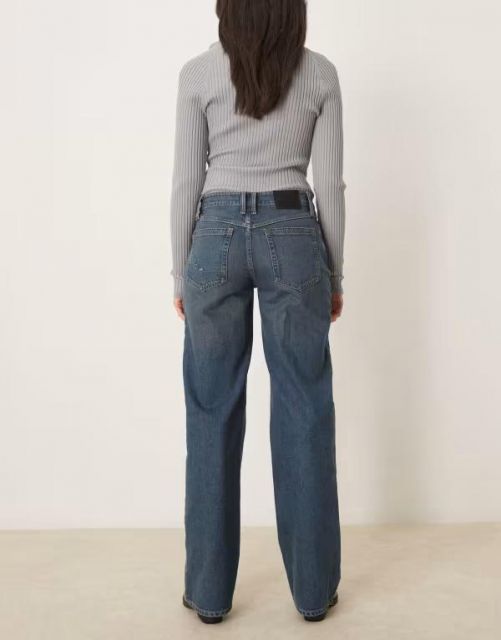 マルコポーロ デニム デニムパンツ レディース ボトムス LOW WAIST LEG REGULAR LENGTH - Slim fit jeans - multi washed down blue black マルコポーロ デニム レディース デニムパンツ ボトムス Slim fit