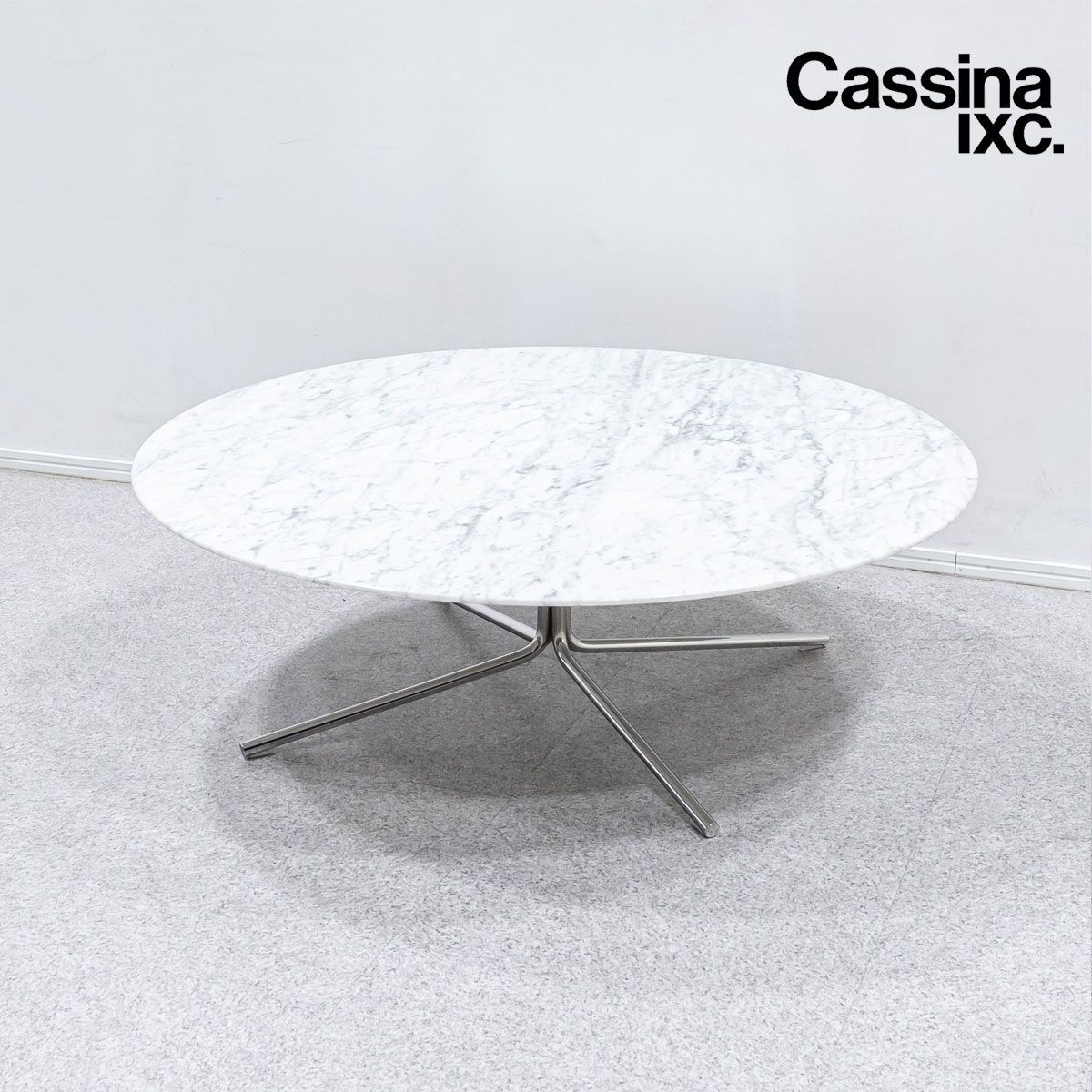 【中古品】Cassina ixc. カッシーナ イクスシー JELLY ジェリー ロー センター テーブル 大理石 ホワイトカラーラ ピエロ・リッソーニ 定価41万【配送要確認】