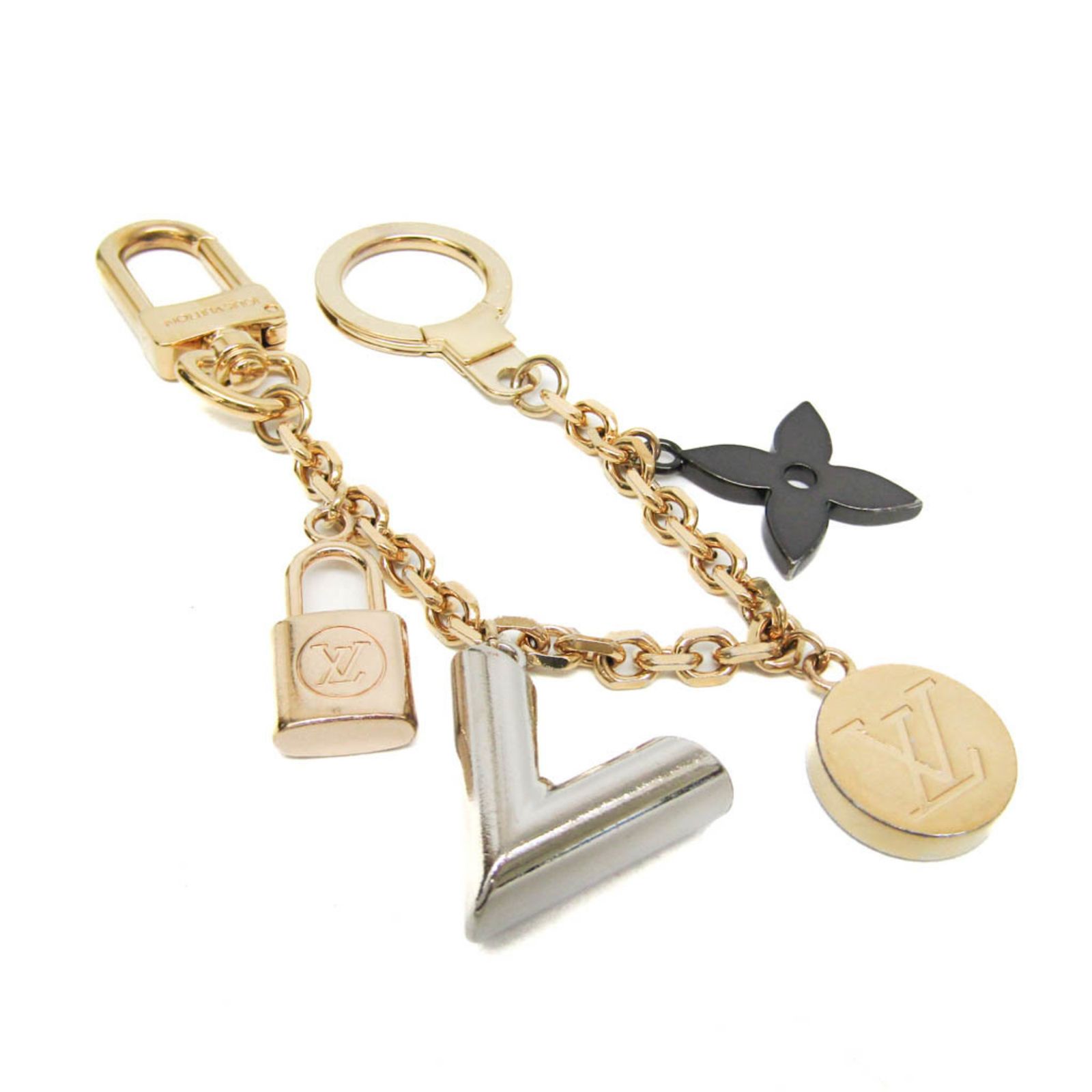 ルイ ヴィトン Louis Vuitton チェーンカレイド V ホルダー M67379 キーホルダー ゴールド