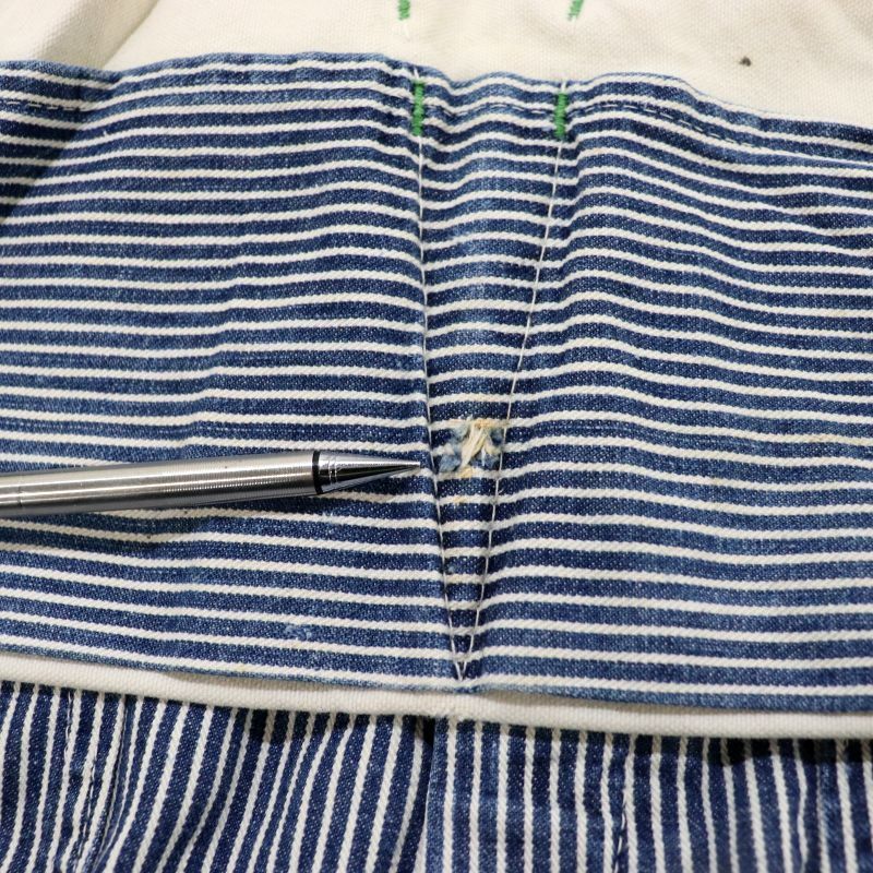 50s vintage OSHKOSH エプロン付き ダブルニー ヒッコリー