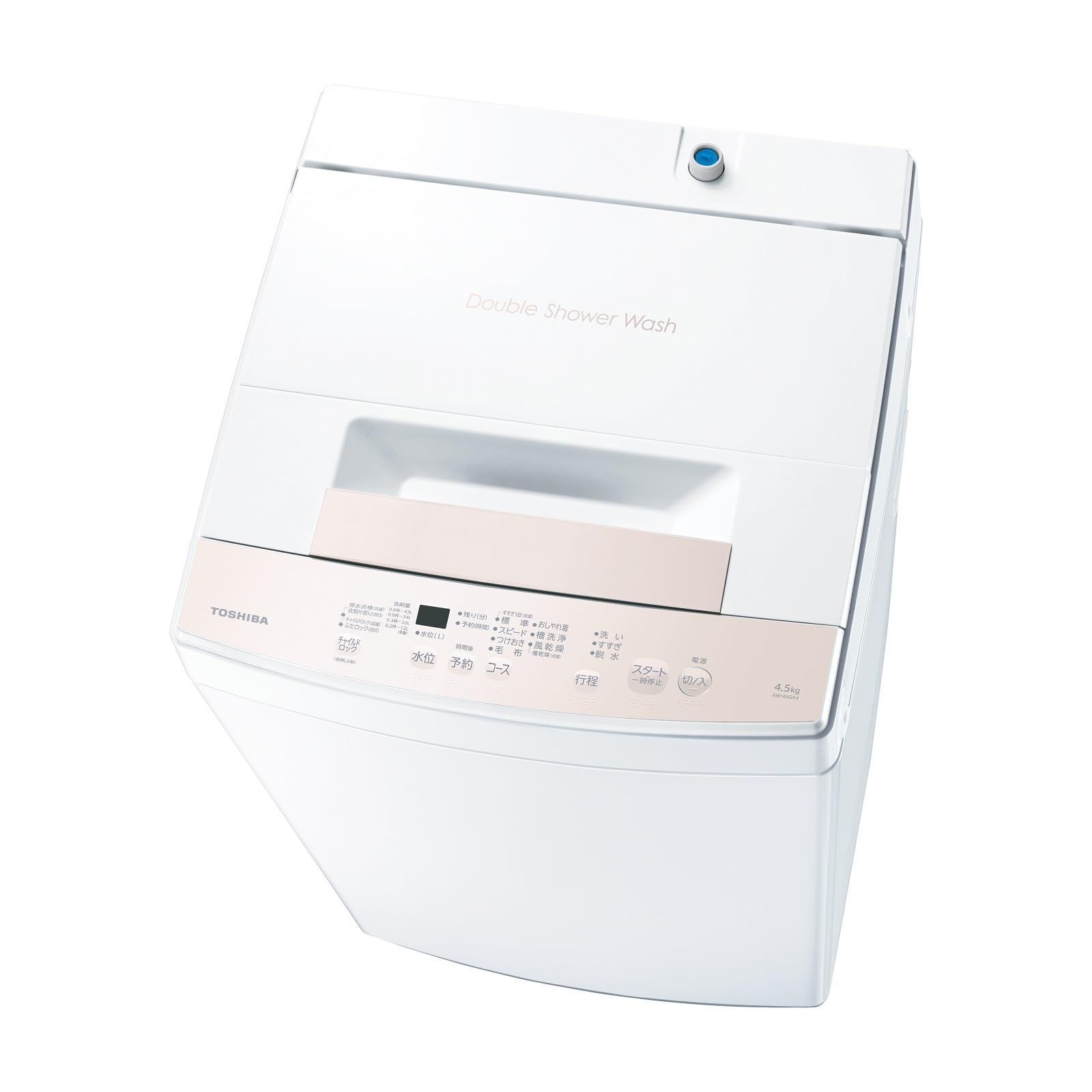 全自動洗濯機 ピュアホワイト AW-45GA4 W 4.5kg 東芝
