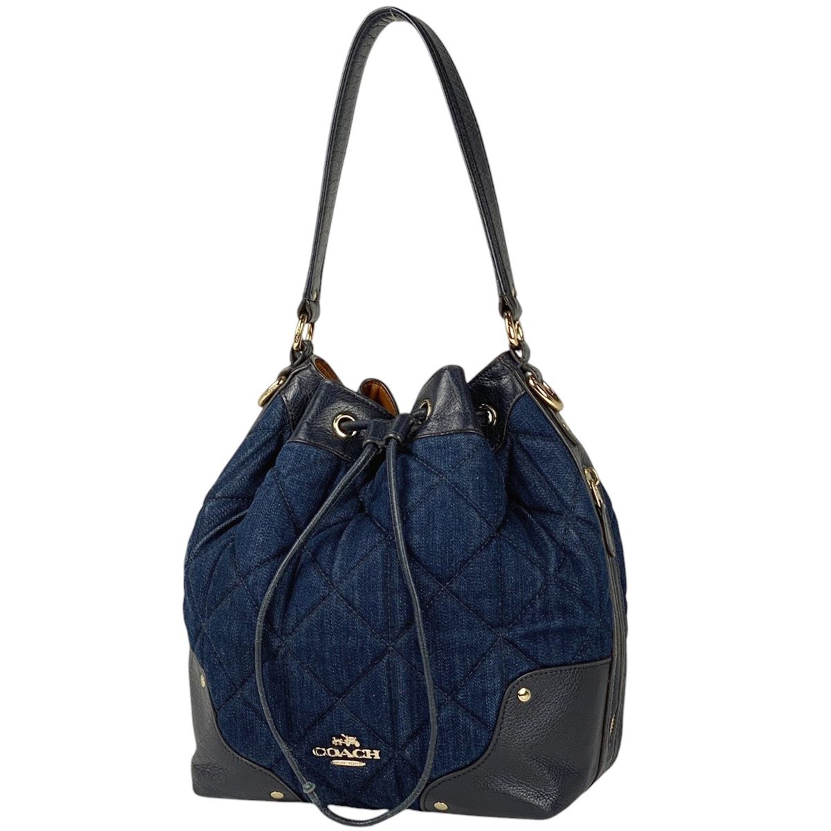 コーチ COACH ロゴ ハンドバッグ 2WAY ショルダーバッグ 巾着型