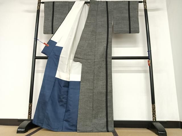 平和屋着物○上質な紬 絞り 正絹 逸品 AAAW9183zg