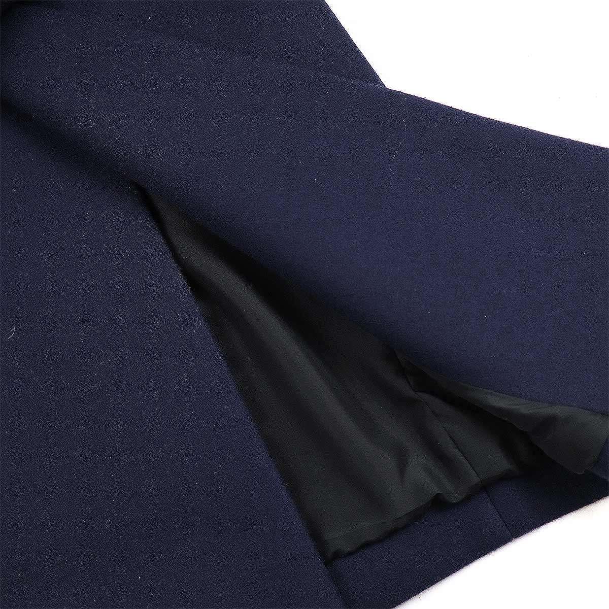 【美品】celine フィービー期クロンビーコート　ダークネイビー サイズ34 CELINE 【美品】セリーヌ フィービー期 ウール100% クロンビー ロング