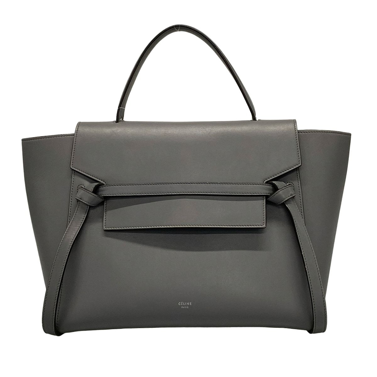 CELINE セリーヌ ハンドバッグ ベルトバッグミニ グレー レザー