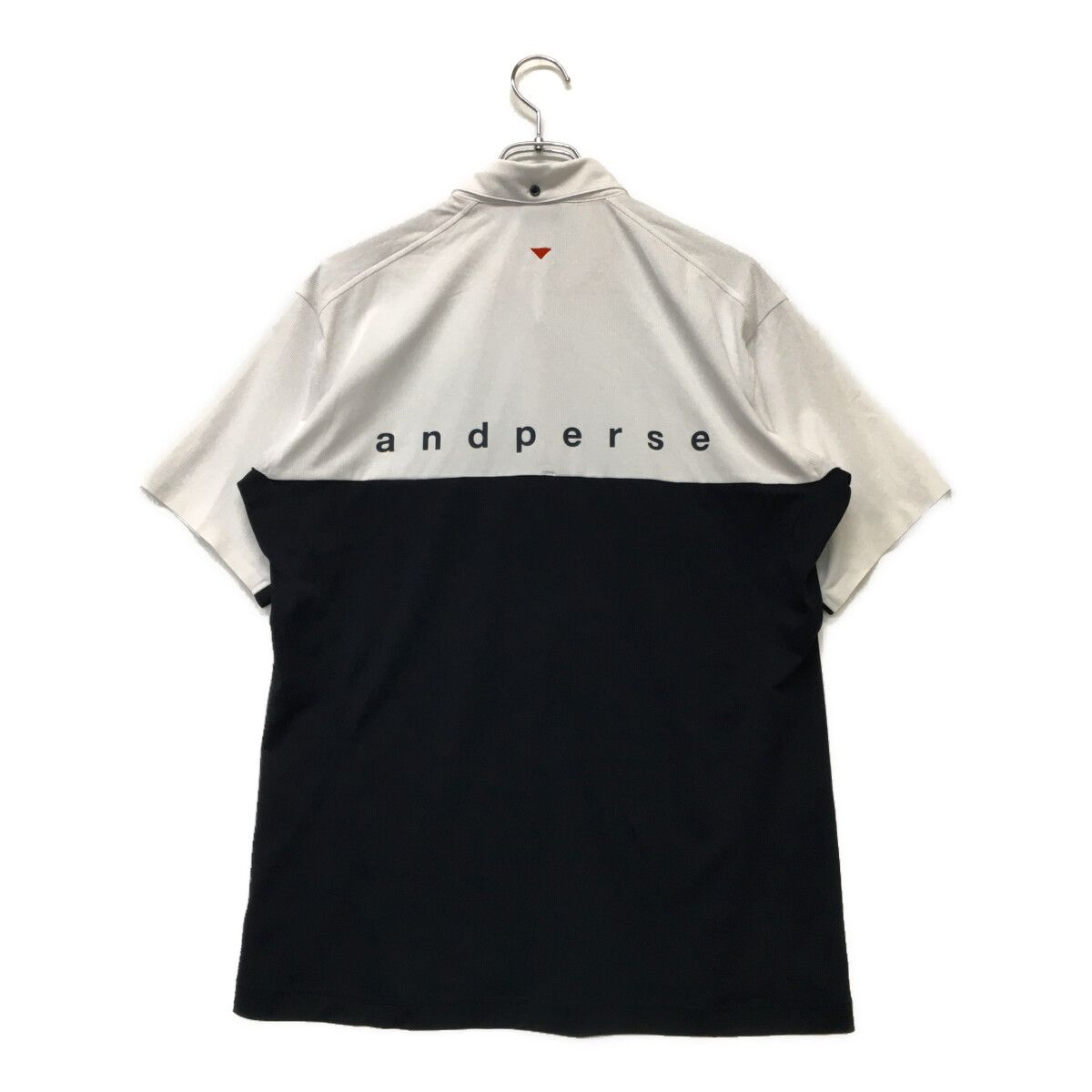 未使用品 and per se 半袖ポロシャツ Lサイズ ホワイト 未使用品 メンズ アンパスィ and per se 半袖ポロシャツ L ホワイト 白