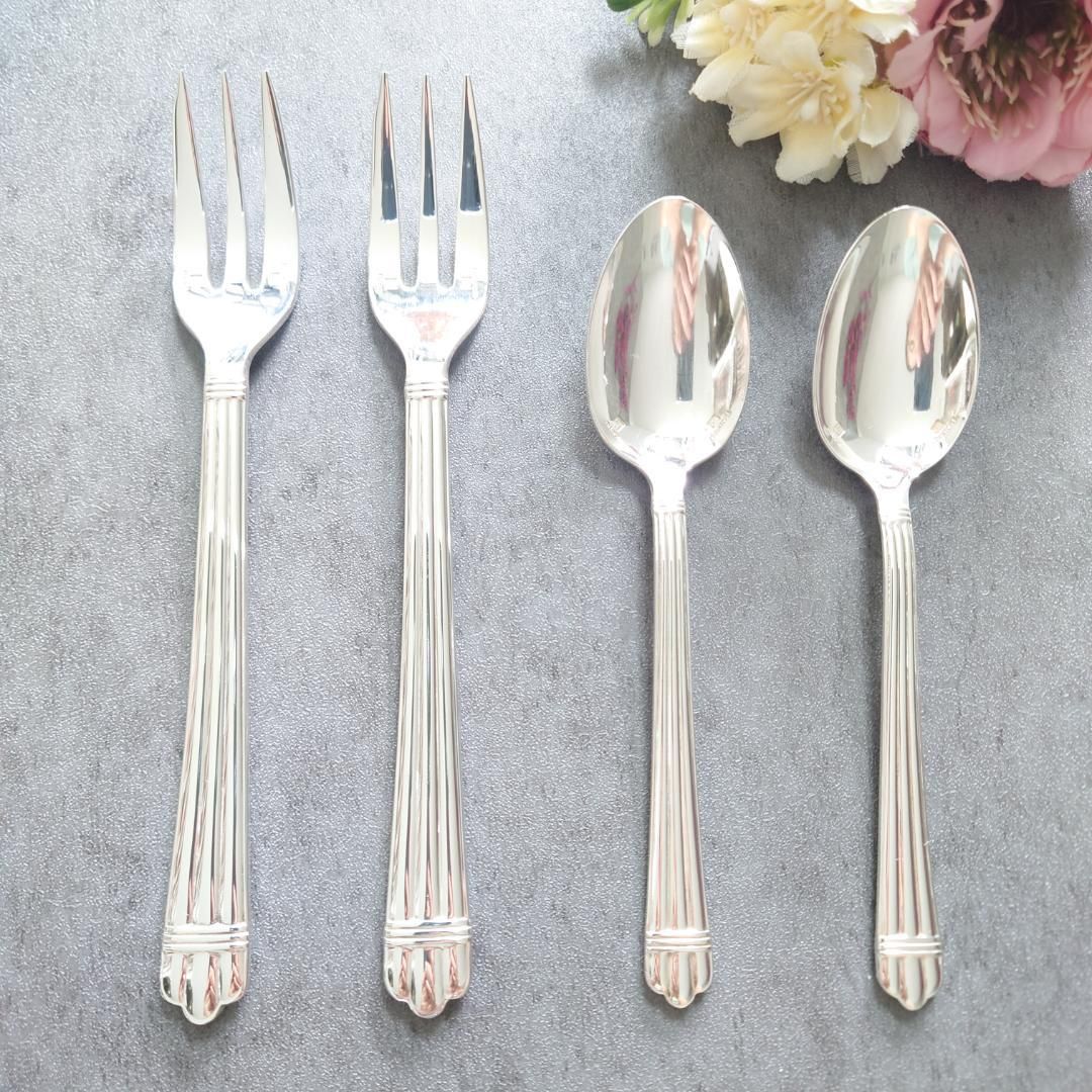 クリストフル アリア ケーキフォーク コーヒースプーン 4点