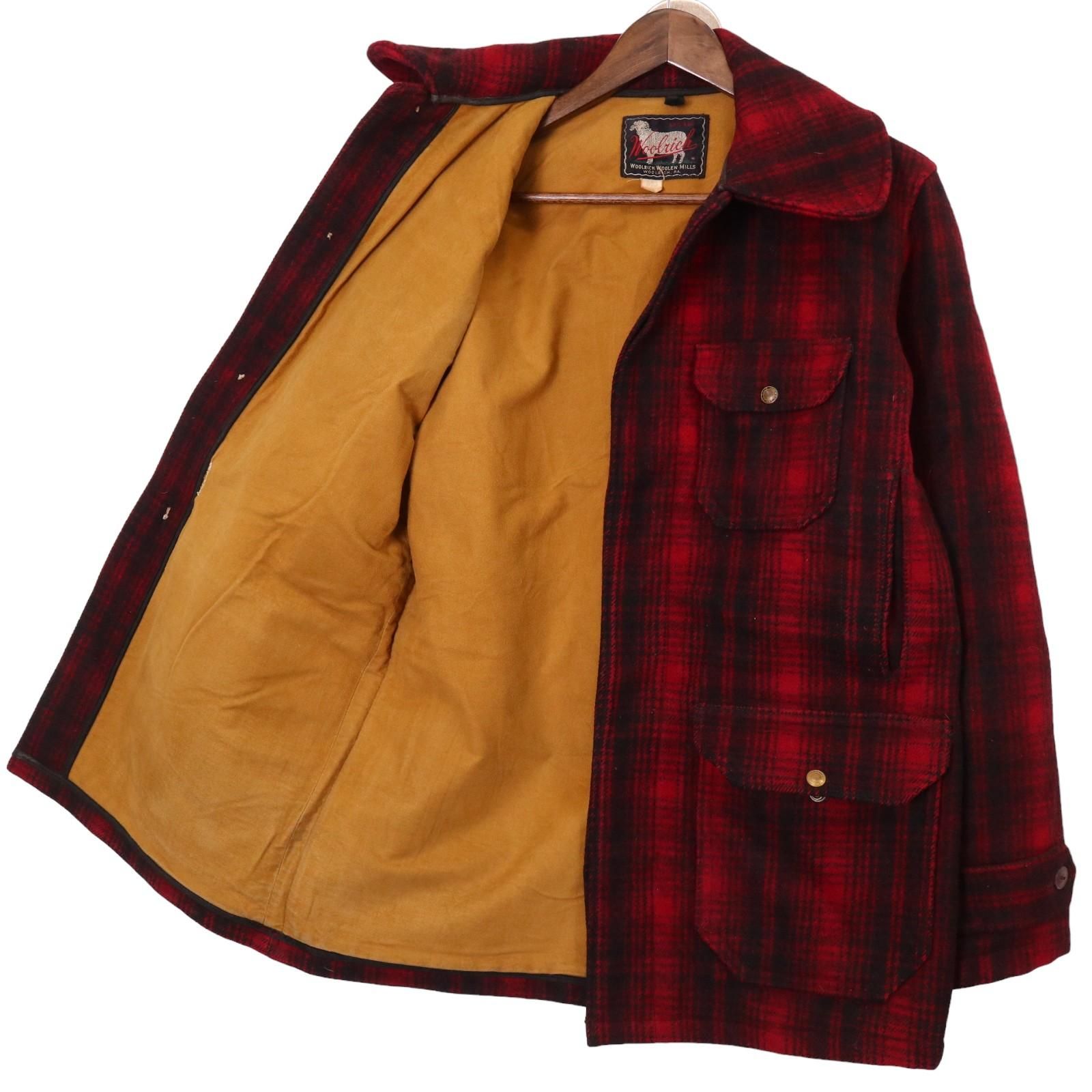 70s Woolrich マッキーノクルーザージャケット 40 レッド 70s Woolrich マッキーノクルーザージャケット 40 レッド - メルカリ