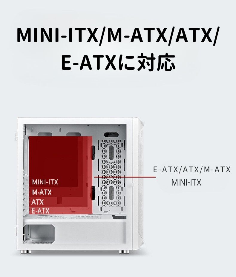 PCケース 強化ガラス