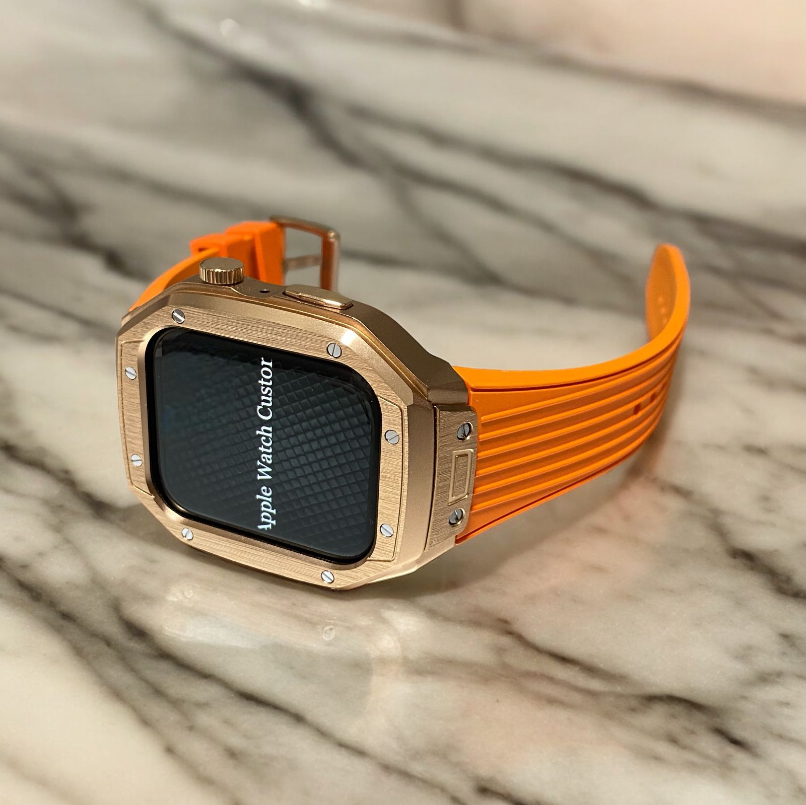 Apple Watchラバーバンドカバーメタルケースアップルウォッチカスタム ステンレス メンズ レディース スポーツ ネジ不要19 | Buyee  通販購入サポートサービス | メルカリでお買い物