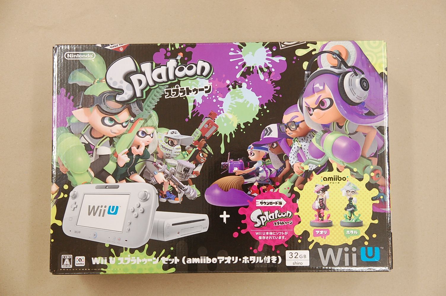 新品・希少】Wii U スプラトゥーン セット (amiibo アオリ 新品・希少】Wii U スプラトゥーン セット (amiibo アオリ