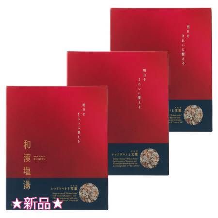 Tree of life 生活の木 和漢塩湯 レッドソルトと艾葉 ヨモギ 30g×6包入 3個セット 外箱折りたたむ場合あり