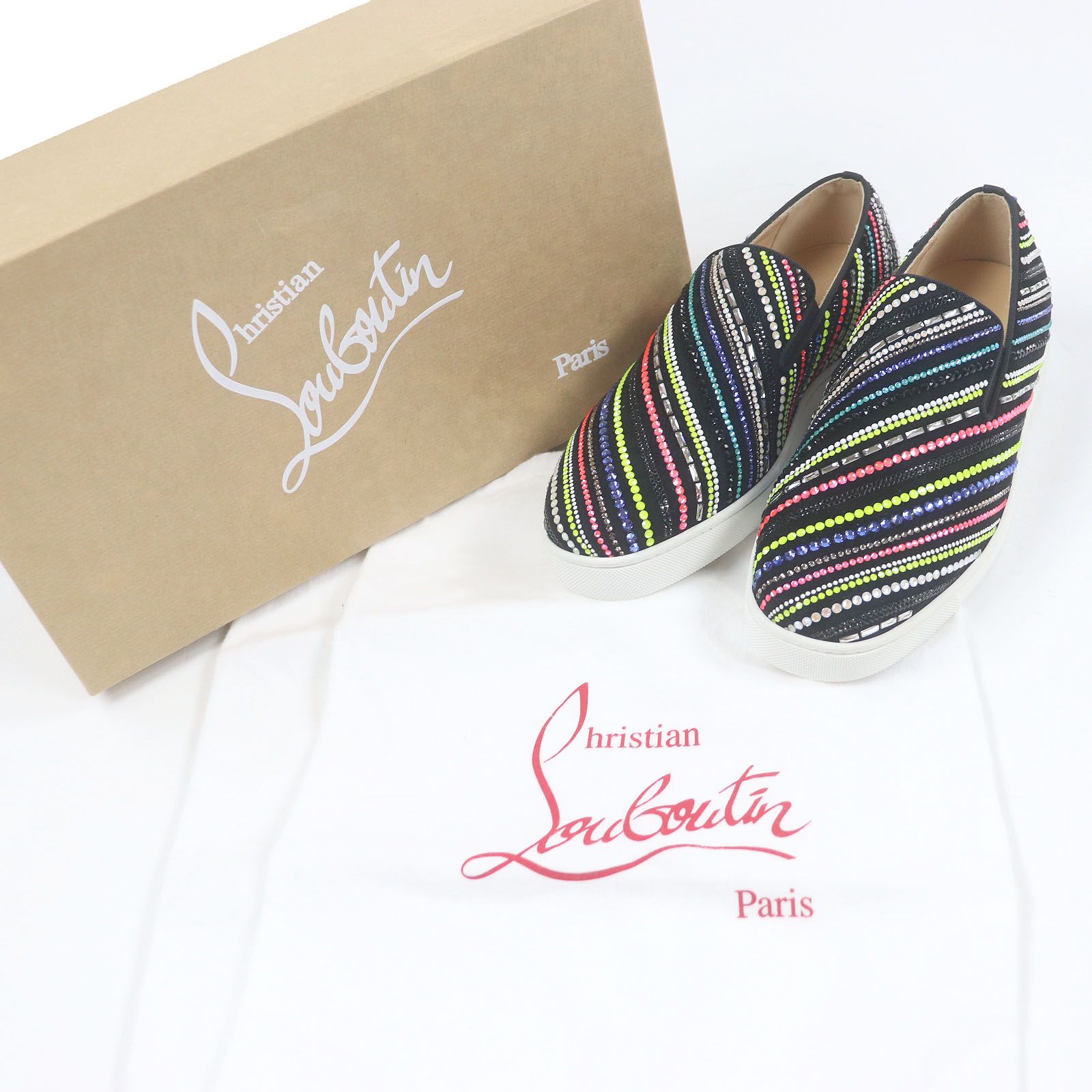 未使用品□Christian Louboutin クリスチャンルブタン BOAT RAYS FLAT