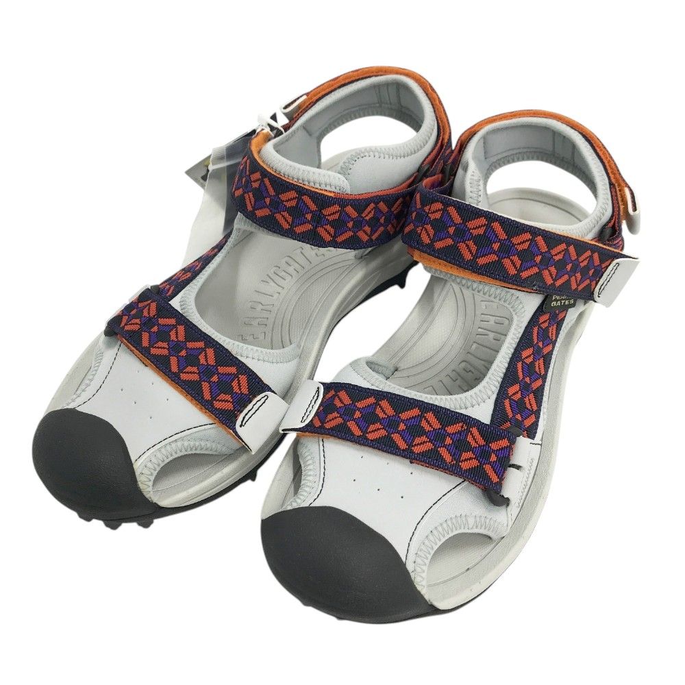 PEARLY GATES パーリーゲイツ 053-6192309 サンダル ソフトスパイク ゴルフシューズ 総柄 オレンジ系 L [240101440215] ゴルフウェア レディース ストスト