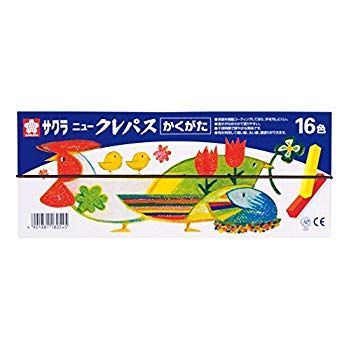♥･未開封品 サクラクレパス ニュークレパス 角型 16色 NEP16 sdt40b8