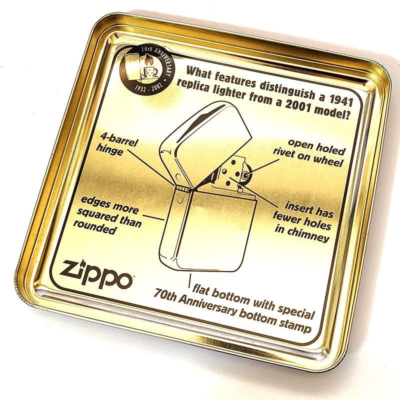 ZIPPO 70周年記念 一点物 限定 1941レプリカ 絶版 2002年製 ジッポ