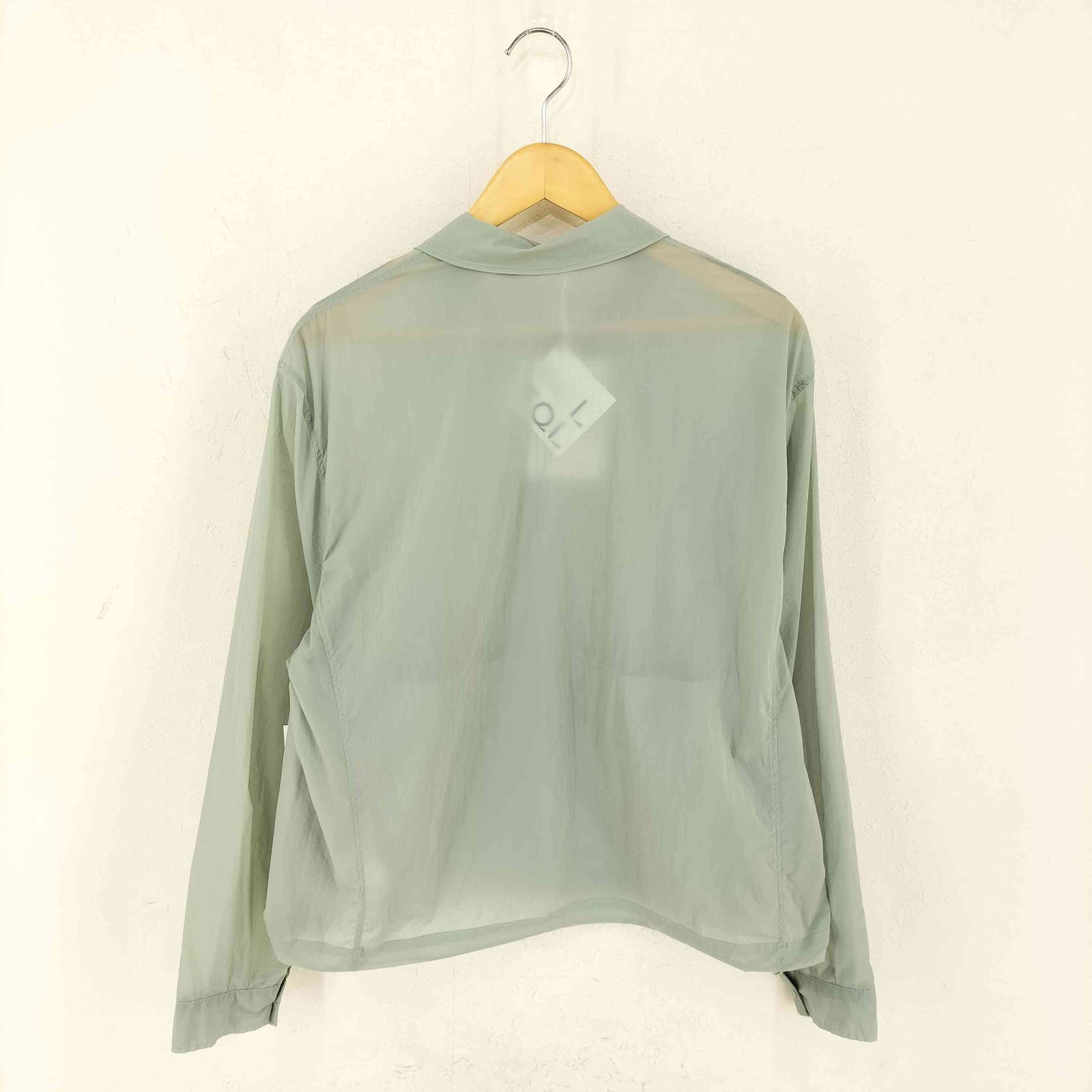 専用AMOMENTO / アモーメント　ベスト　新品未使用 アモーメント amomento SHEER ZIP UP SHIRTS-NYLON-MINT