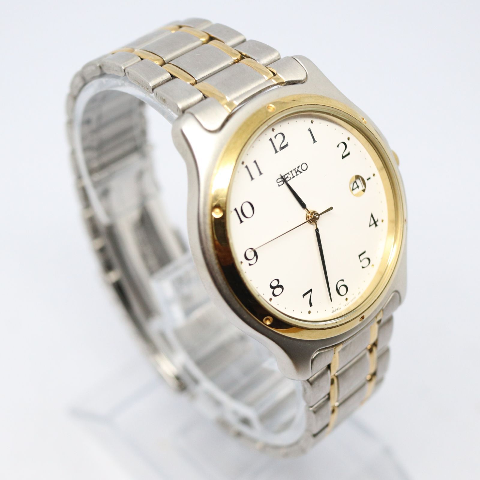 クォーツ腕時計 シルバー/ゴールド 稼働品】SEIKO セイコー SCXA028 メンズ 腕時計 シルバー
