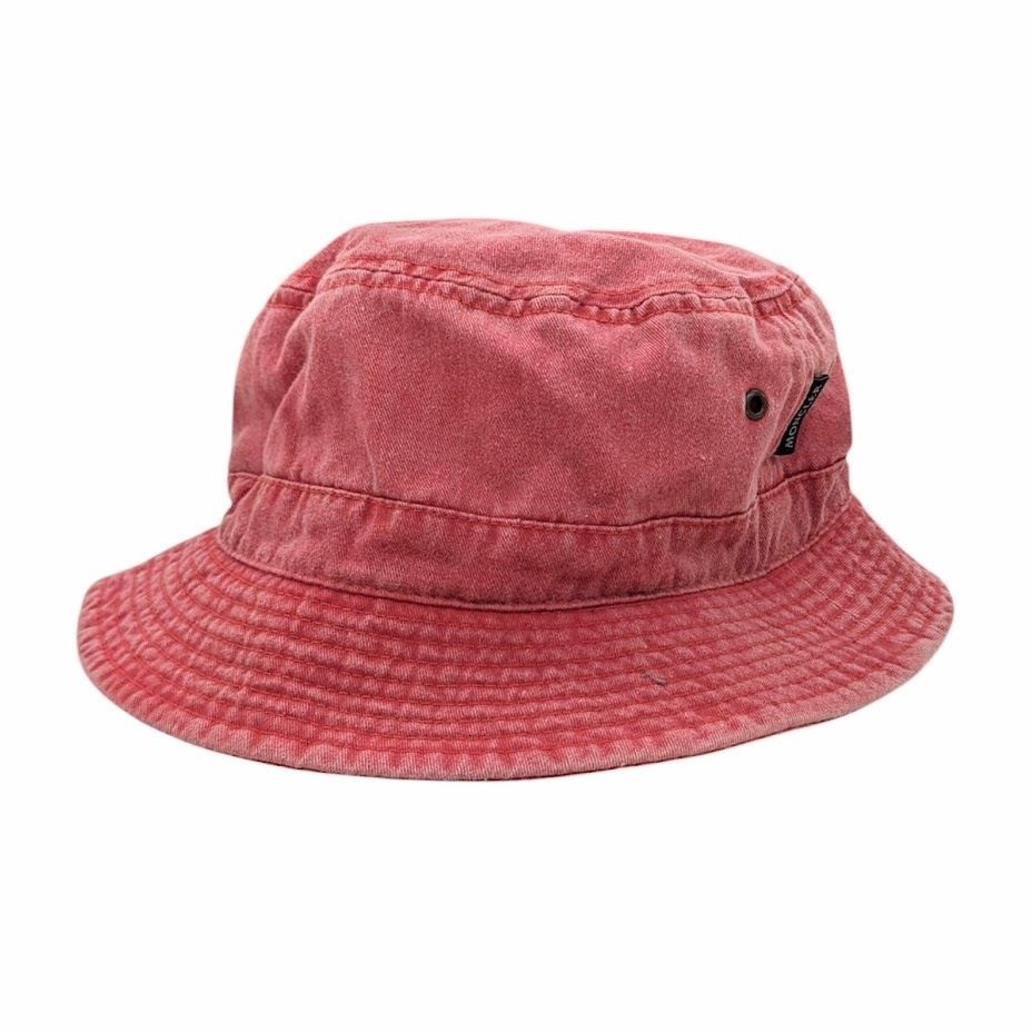 MONCLER モンクレール 青タグ コットン バケットハット レッド