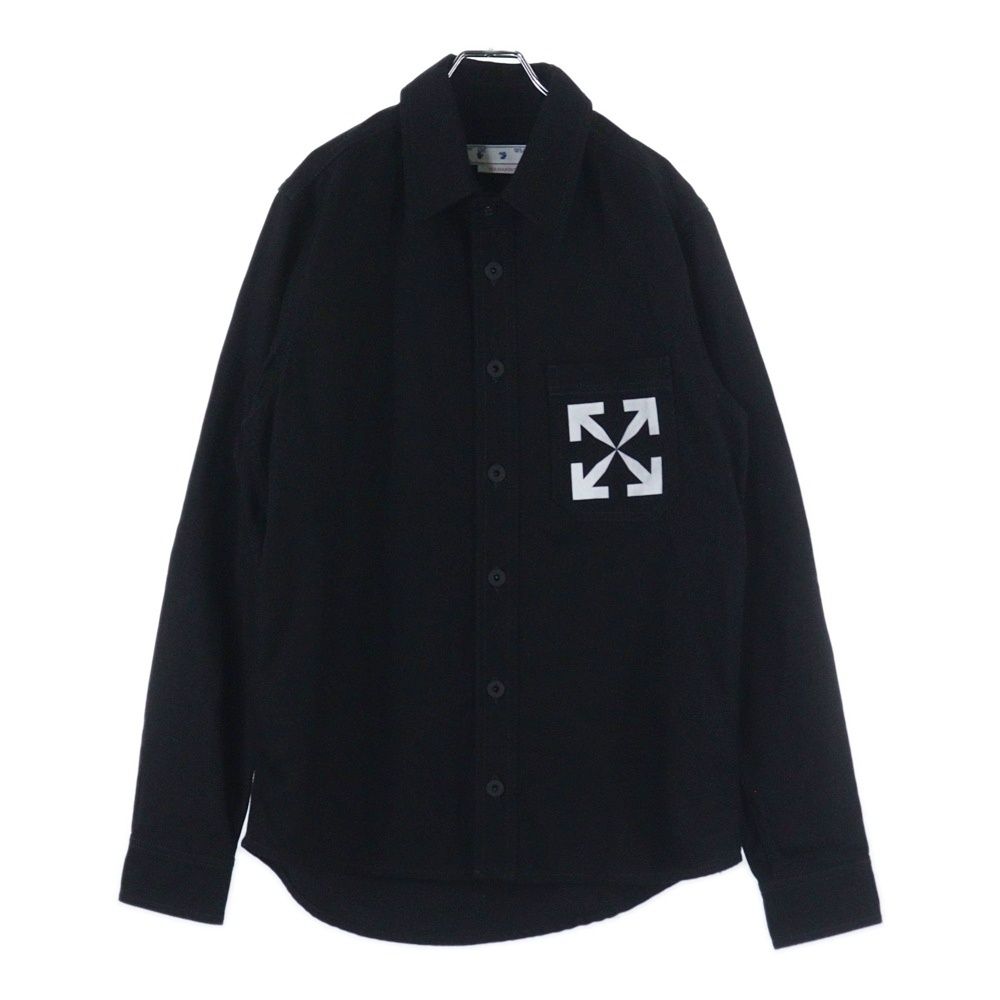 OFF-WHITE オフホワイト 22AW Single Arrow Denim Shirt 長袖デニムシャツ ブラック OMYD027C99DEN002