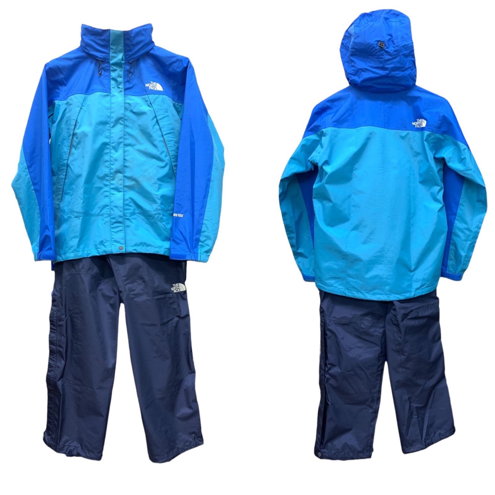 THE NORTH FACE (ザノースフェイス) マウンテンレックス GORE-TEX ゴアテックス レインウェア上下セット NPW11525 M  ライトブルー レディース/025 - メルカリ