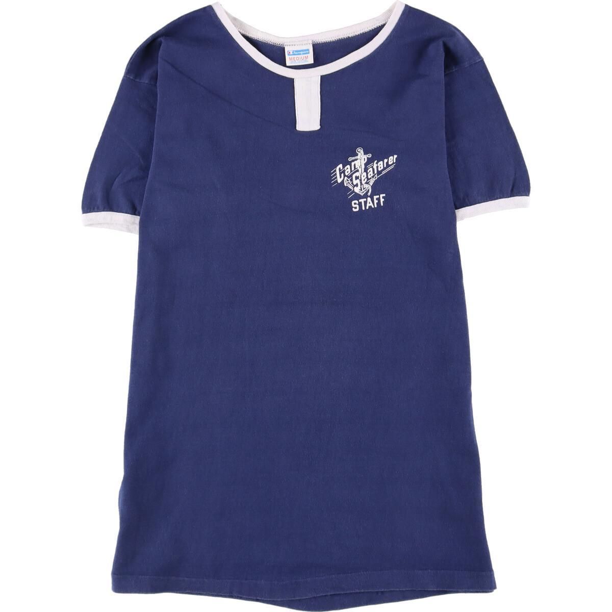 古着 70年代 チャンピオン Champion バータグ リンガー ロゴプリントTシャツ USA製 メンズXS ヴィンテージ/eaa272282