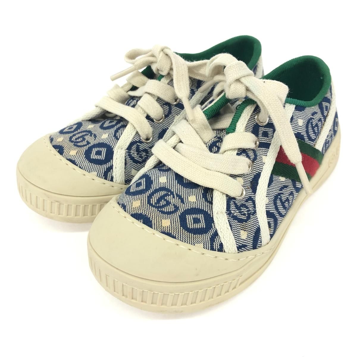 GUCCI グッチ 表記サイズ: シェリーライン スニーカー ネイビー 