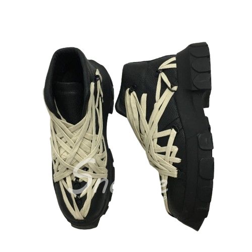 Rick Owens Black Tecuatl Tractor Sneakers 28cm
