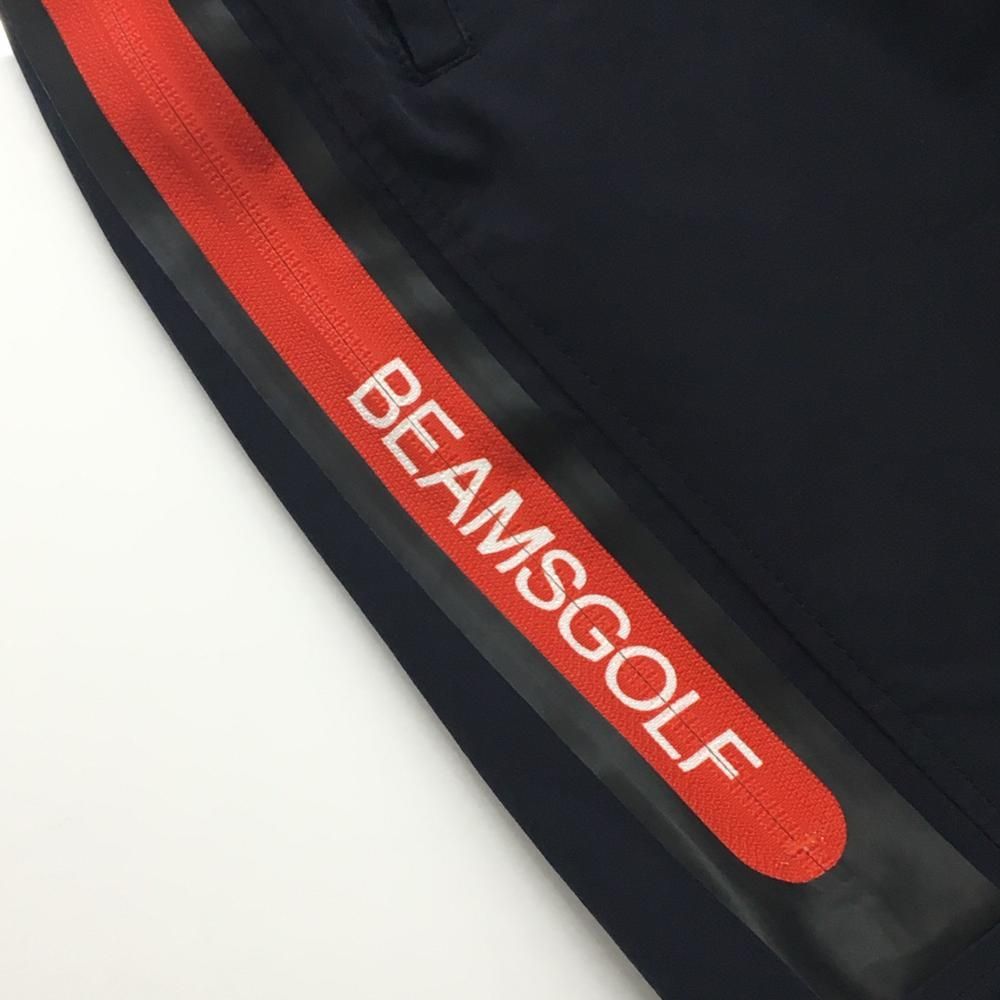 【ビームスゴルフ】美品 ストレッチパンツ サイドロゴ ネイビー L ビームスゴルフ パンツ ネイビー×レッド サイドロゴ ウエスト