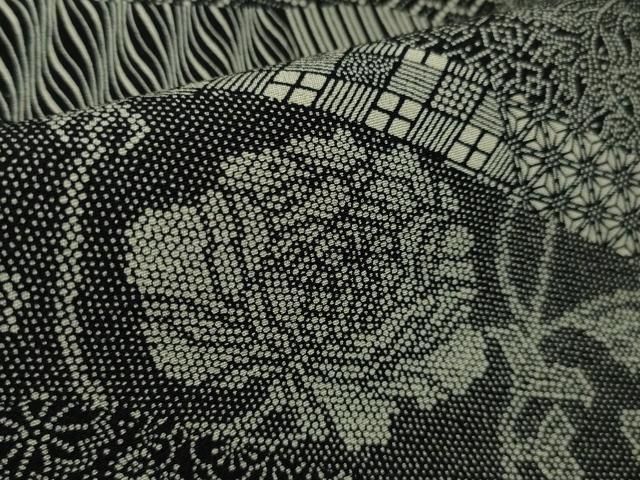 平和屋本店□極上 伝統工芸士 染谷梅治 江戸小紋 訪問着 寄せ小紋柄