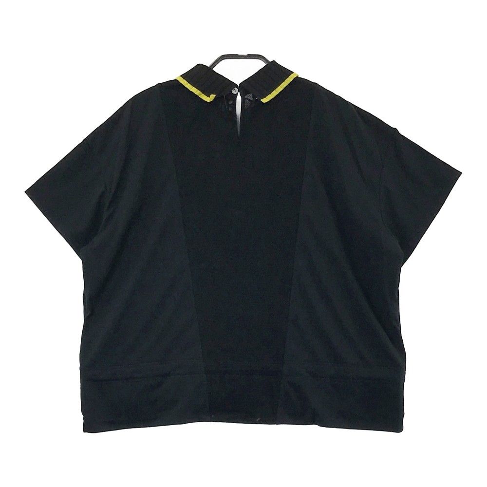 サイズ：M JUN&amp;ROPE ジュン アンド ロペ ERM-11010 半袖襟付Tシャツ  ブラック系 [240101416591] ゴルフウェア レディース ストスト サイズ：L JUN&ROPE ジュン アンド ロペ ERM-11010 半袖襟付T