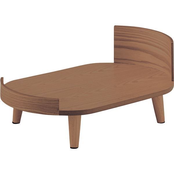 ペットベッド 約W60×D40×H25.5cm ブラウン 組立品