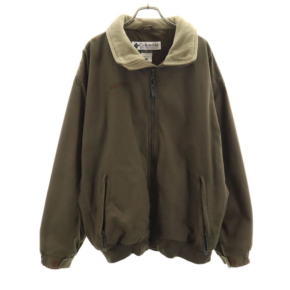 コロンビア アウトドア ジップジャケット L ブラウン系 Columbia 裏フリース メンズ