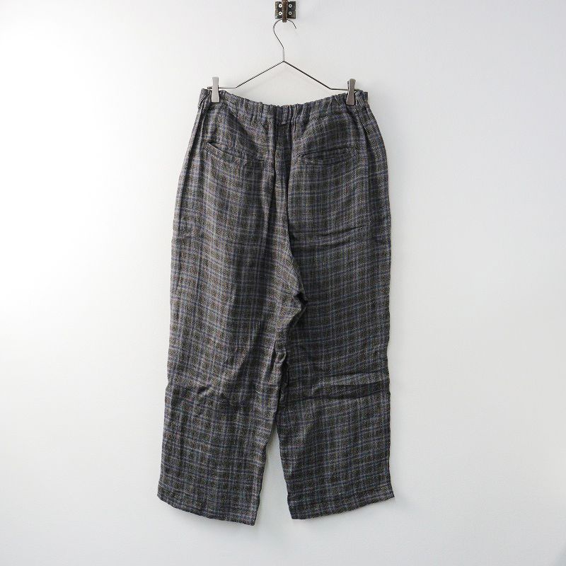 2023AW ネストローブ nest Robe トラッドリネンチェックパンツ F